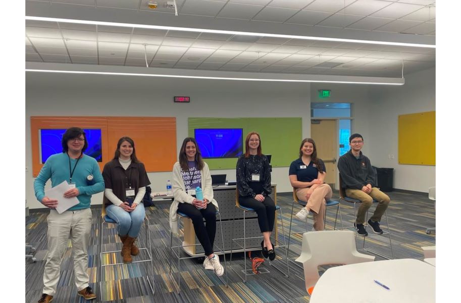 Serving as a panelist at the Conference for Undergraduate Women in Physics