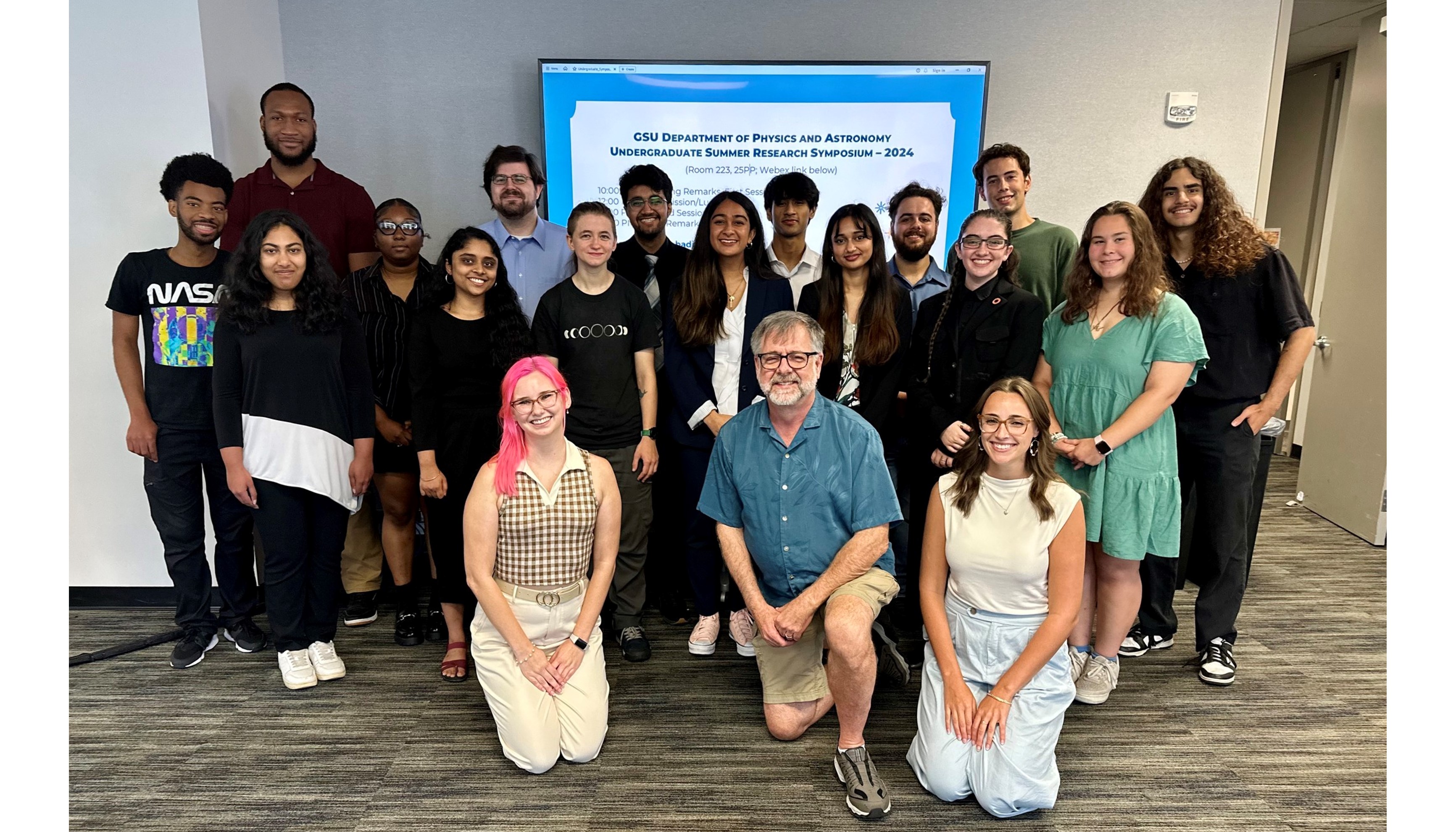 With the summer undergraduate research program students, 2024.